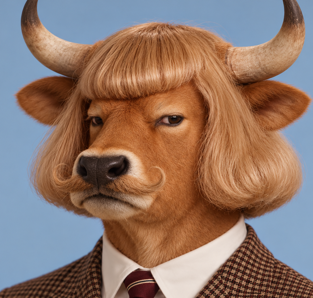 Close portrait of Jean Bull